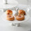 Ceramic Cake Tray With Dome Multi Functional Dessert Plate Set 2