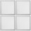 4Pcs Square Lampshade Ceiling Light Cover For Bathroom Kitchen 7