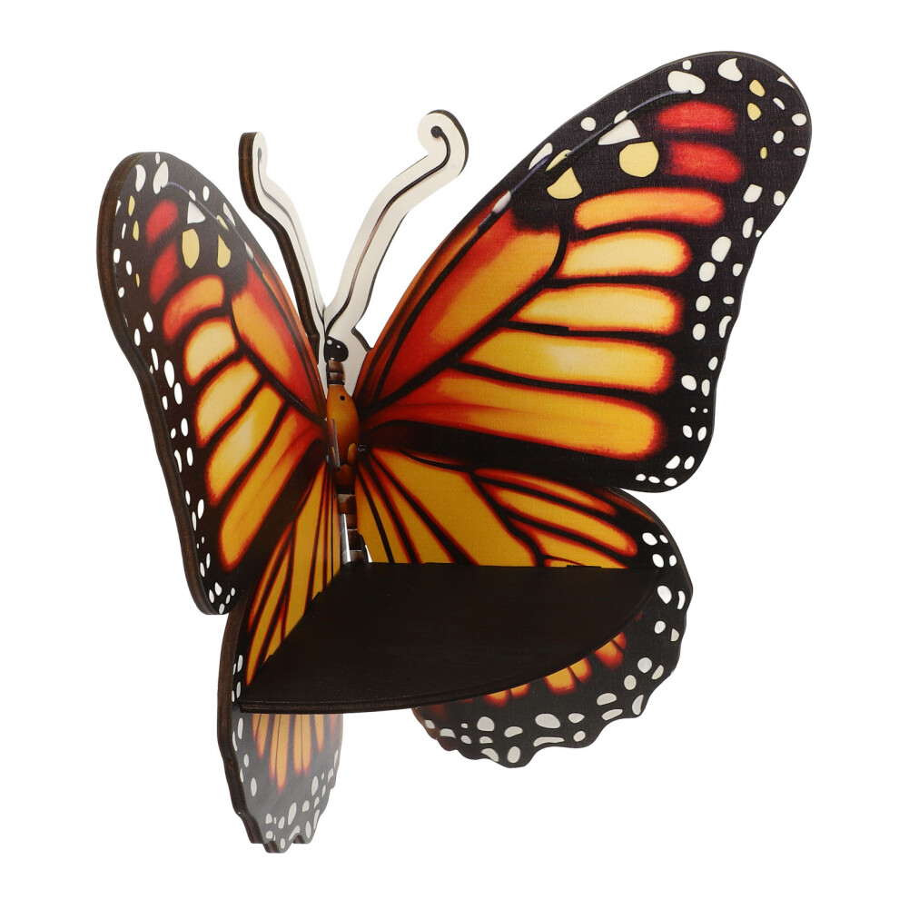 Butterfly Shaped Wall Corner Floating Shelf For Crafts Display 3361299595347