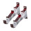 6 Pcs Aluminum Alloy Double Bracket Fish Type Curtain Rod Fitting 1