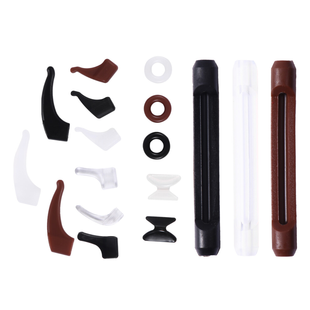 Aboofan 18 Pairs Anti-Slip Silicone Eyeglass Holders Assorted Fixators