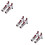 6 Pcs Aluminum Alloy Double Bracket Fish Type Curtain Rod Fitting 9