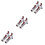 6 Pcs Aluminum Alloy Double Bracket Fish Type Curtain Rod Fitting 5