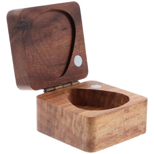 4Pcs Wooden Guitar Pick Case Pick Storage Holder For Ukulele 1