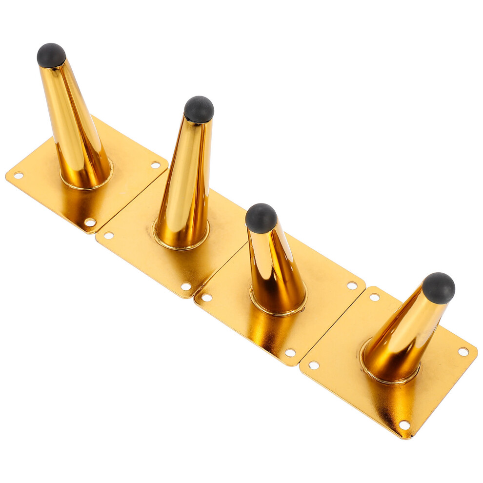4Pcs Golden Metal Adjustable Sofa Legs Strong Furniture Support Feet 3354132044768