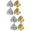 8 Pcs Brass Earring Backs For Studs Small Ear Supplies 9