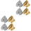 8 Pcs Brass Earring Backs For Studs Small Ear Supplies 5