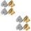 8 Pcs Brass Earring Backs For Studs Small Ear Supplies 8
