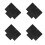 12Pcs Black Wool Felting Pad Pearl Cotton Needle Mat for DIY Projects 5