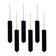 6 Pcs Cylinder Plastic Push Pins For Travel Map Cork Board (Black)