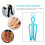 Pp Plastic Folding Boot Shaper Stand For Knee High Shoes Clip 8