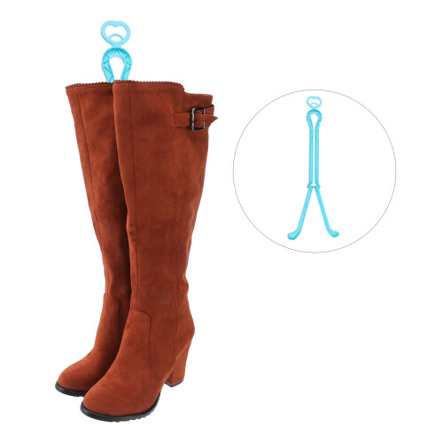 Pp Plastic Folding Boot Shaper Stand For Knee High Shoes Clip 2