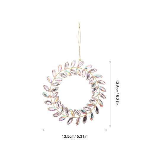 Acrylic Wreath Hanging Pendant Holiday Door Decor 1