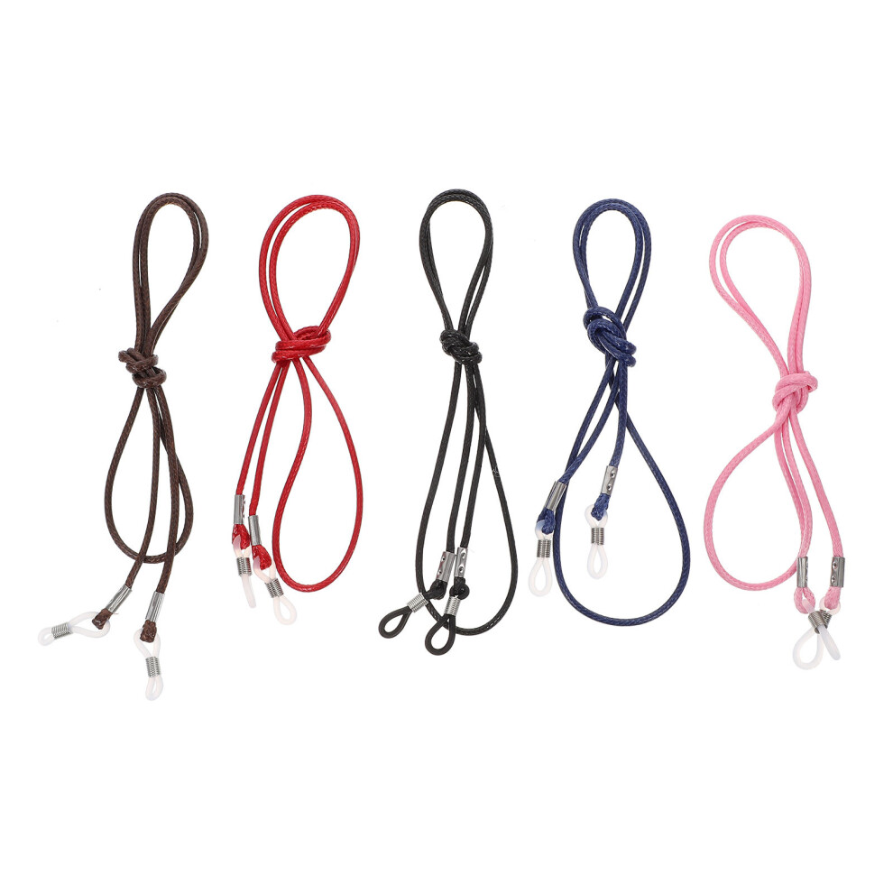 Villcase 5Pcs Eyeglass Chains Hanging Rope Anti-Lost Lanyards Assorted Colors