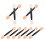 100Pcs Double-Headed Eyeshadow Brushes Sponge Sticks 6
