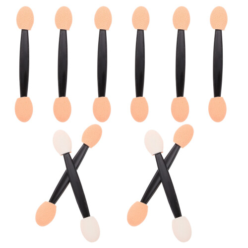 100Pcs Double-Headed Eyeshadow Brushes Sponge Sticks