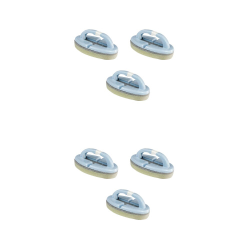 6 Pcs Folding Pool Scrub Brush Handheld Swimming Pool Brush 2