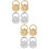 8 Pcs Metal Earring Backs Studs Earring Supplies 4