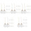 60 Pcs Clear Fillable Plastic Christmas Ball Ornaments 5