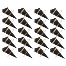 200 Pcs Paper Cake Cones With Hemp Rope For Candy And Food
