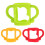 3 Pcs Baby Bottle Soft Handle Silicone Feeding Bottle Accessories 3