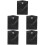 5Pcs Car Trash Bin With Light Auto Garbage Container Storage Box 8
