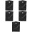 5Pcs Car Trash Bin With Light Auto Garbage Container Storage Box 9
