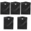 5Pcs Car Trash Bin With Light Auto Garbage Container Storage Box 5