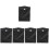 5Pcs Car Trash Bin With Light Auto Garbage Container Storage Box 7
