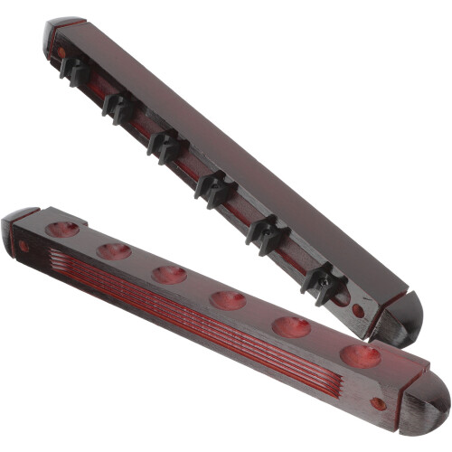 4 Sets Wall Mount Multi-Hole Wooden Cue Rack For Billiard Sticks 2