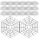 90 Pcs Six Angle Plastic Fish Pond Nets 3
