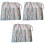 3Pièces Rangement Roulant Multi Couleurs Pour Fournitures D'art 3