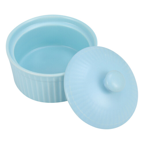 1 Pc Ceramic Baking Bowl With Lid 2