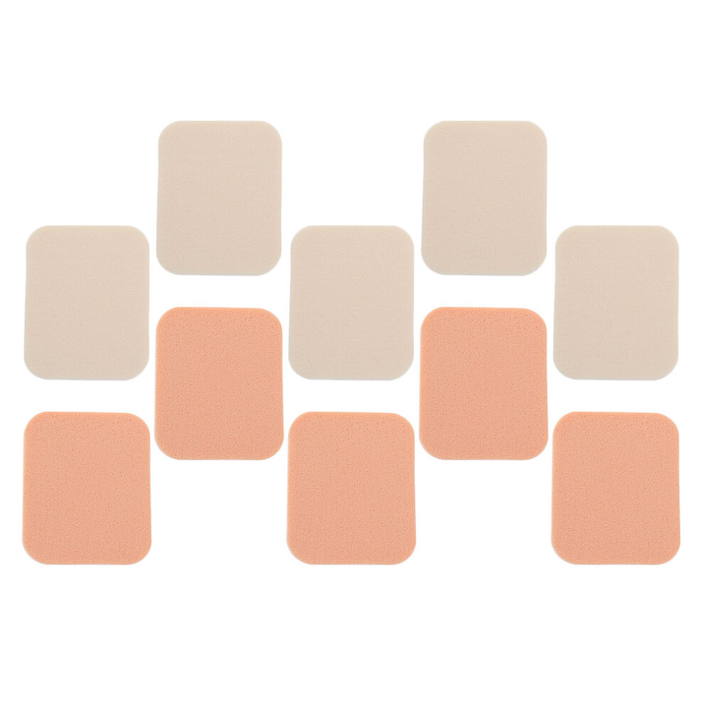 Vaguelly 10Pcs Square Cosmetic Powder Puffs Soft Makeup Pads For Women
