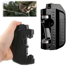 (Black Battery) Electric Knotter Assist GT Knot Automatic Fishing Knot Tying Machine for Lure Bobbin Winder Leader Line Twister Tool