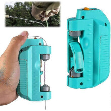 (Blue Rechargeable) Electric Knotter Assist GT Knot Automatic Fishing Knot Tying Machine for Lure Bobbin Winder Leader Line Twister Tool