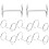 40 Pcs Acrylic Sign Binder Double Ring Menu Display Stand 3