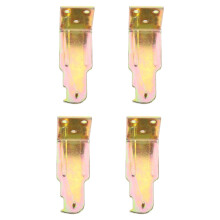 4Pcs Heavy Duty Fire Extinguisher Holder Wall Mount Zinc Alloy Gold