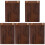 5Pcs Vertical Menu Display Board Portable Wooden Clipboard 4