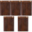 5Pcs Vertical Menu Display Board Portable Wooden Clipboard 5