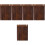 5Pcs Vertical Menu Display Board Portable Wooden Clipboard 6