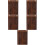 5Pcs Vertical Menu Display Board Portable Wooden Clipboard 9