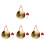 4 Sets Traditional Chinese Gong With Hammer 4