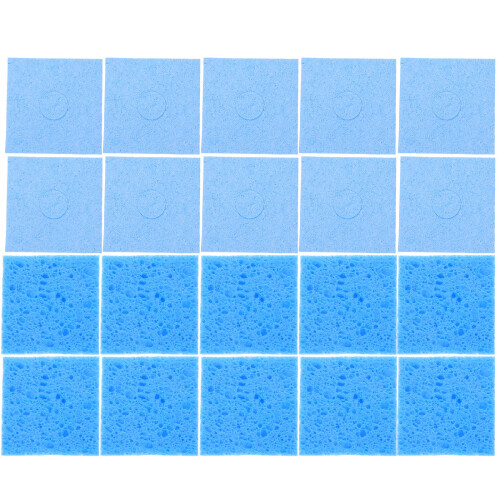 100Pcs Blue Soldering Cleaning Sponge Durable Iron Tip Cleaner for DIY 2