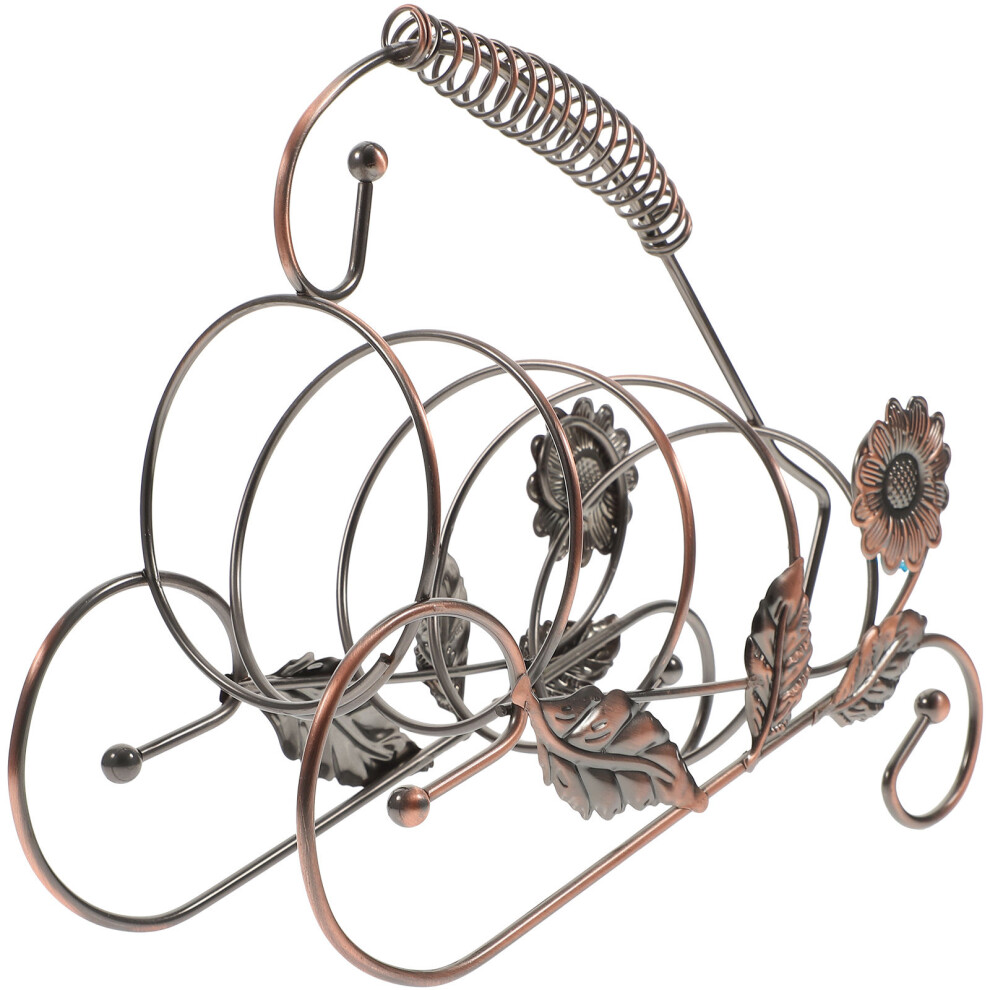 Grape Rack Iron Craft With Grape Leaf Design For Home Bar-image-OPC-PKXDKGX-NEW