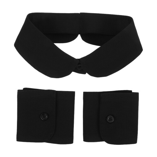 1 Set Breathable Detachable Collars And Cuffs For Daily Wear