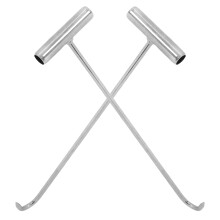 4 Pcs Heavy Duty T Handle Manhole Cover Lifter For Storm Drains