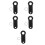 5Sets Glockenhalter Glücksbringer Robust Schwarz 9