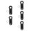5Sets Glockenhalter Glücksbringer Robust Schwarz 6