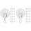100 Sets Adhesive Ceiling Hook For Wall Decoration Hanger 4